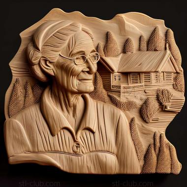 3D модель Бабушка Мозес, американская художница. (STL)